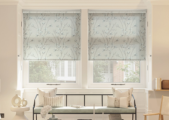 Blossom, Sky Blue - Twist&Fit Roller Blind - Image 3